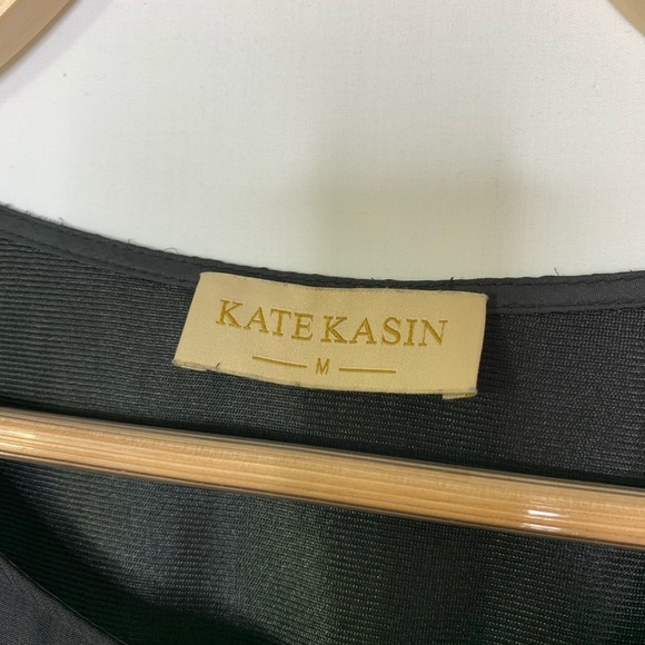 Kate Kasin Black Floral Dress Medium - Picture 6 of 9